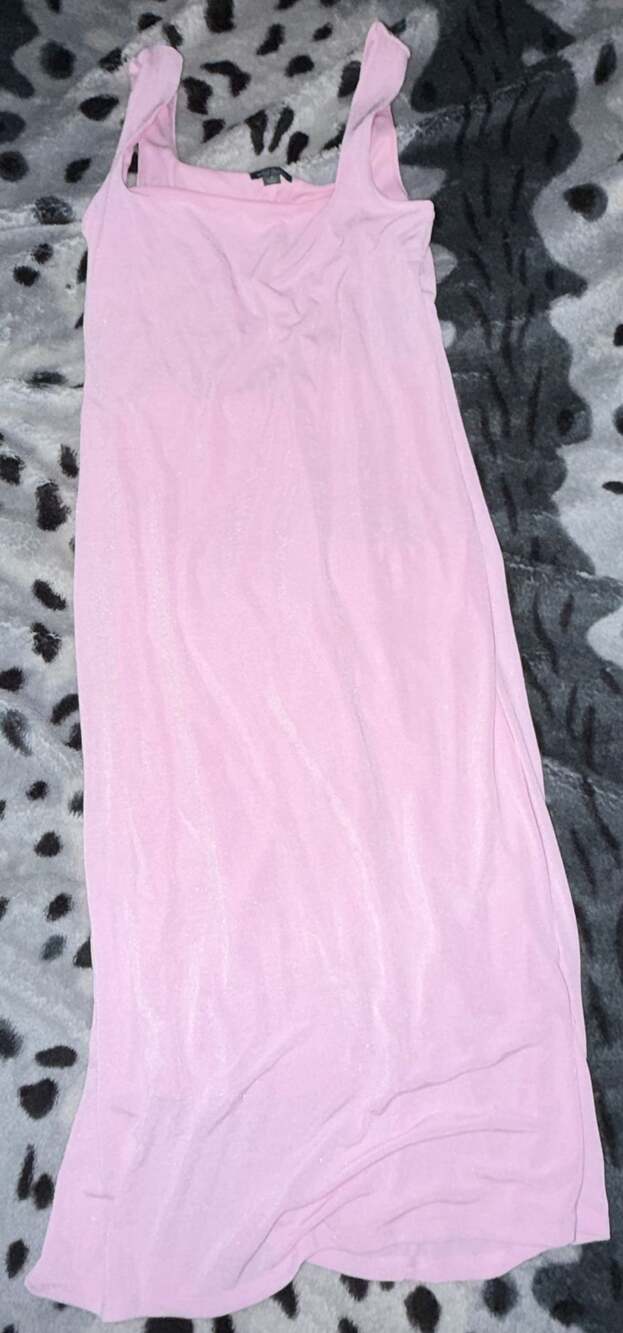 Wild Fable Maxi Dress Pink M Square Neck Sleeveless